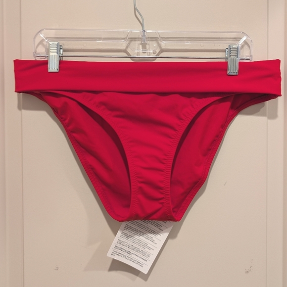 Heidi Klein Fold Over Red Bikini Bottom XL - Picture 1 of 9
